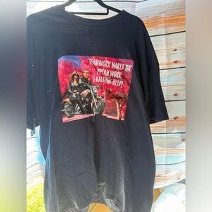 Gildan Heather Trump Dryblend T-Shirt - Black Neckband